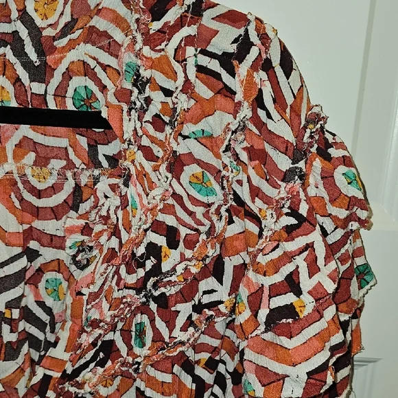 Maeve Ruffle Yoke Blouse (L) - Picture 4 of 8